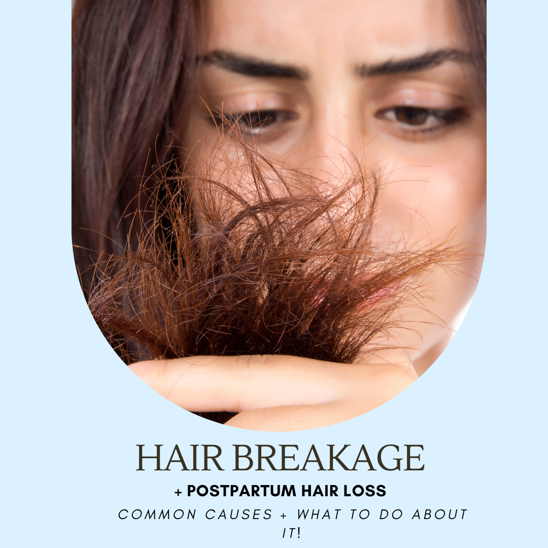 Hair Breakage & Postpartum Hair Loss: Common Causes + What To Do About It!