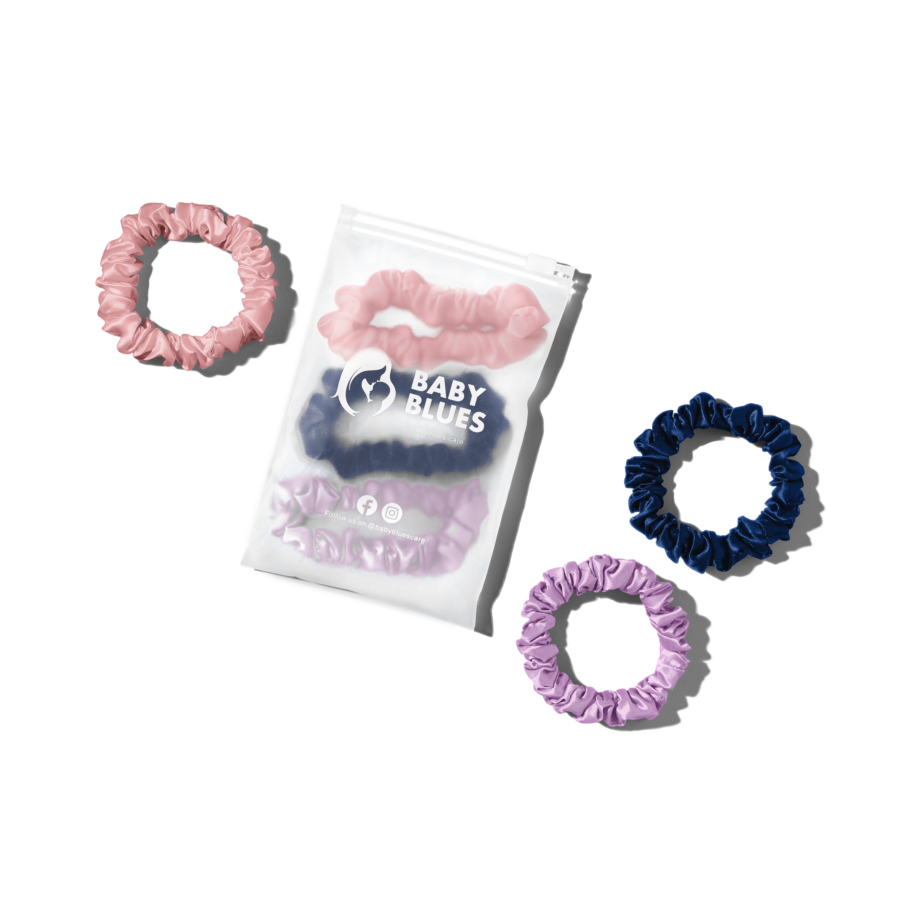 Gentle Hair Silk Scrunchies - Mother&