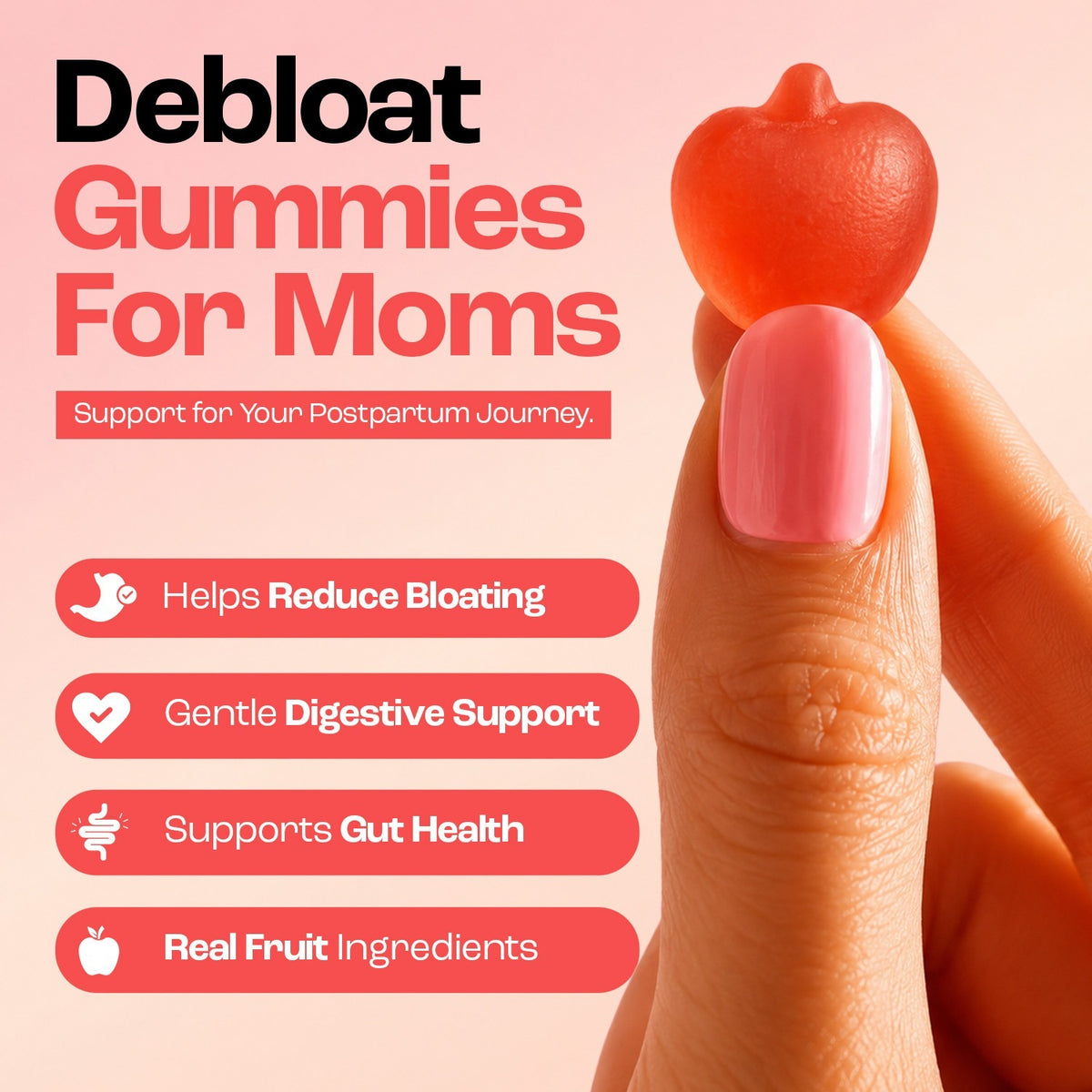 ACV gummies for moms with gentle digestive support