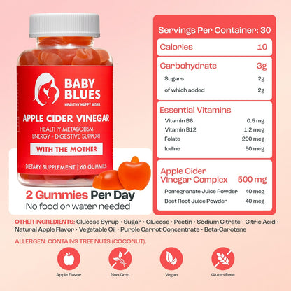 Apple Cider Vinegar Gummies supplement facts