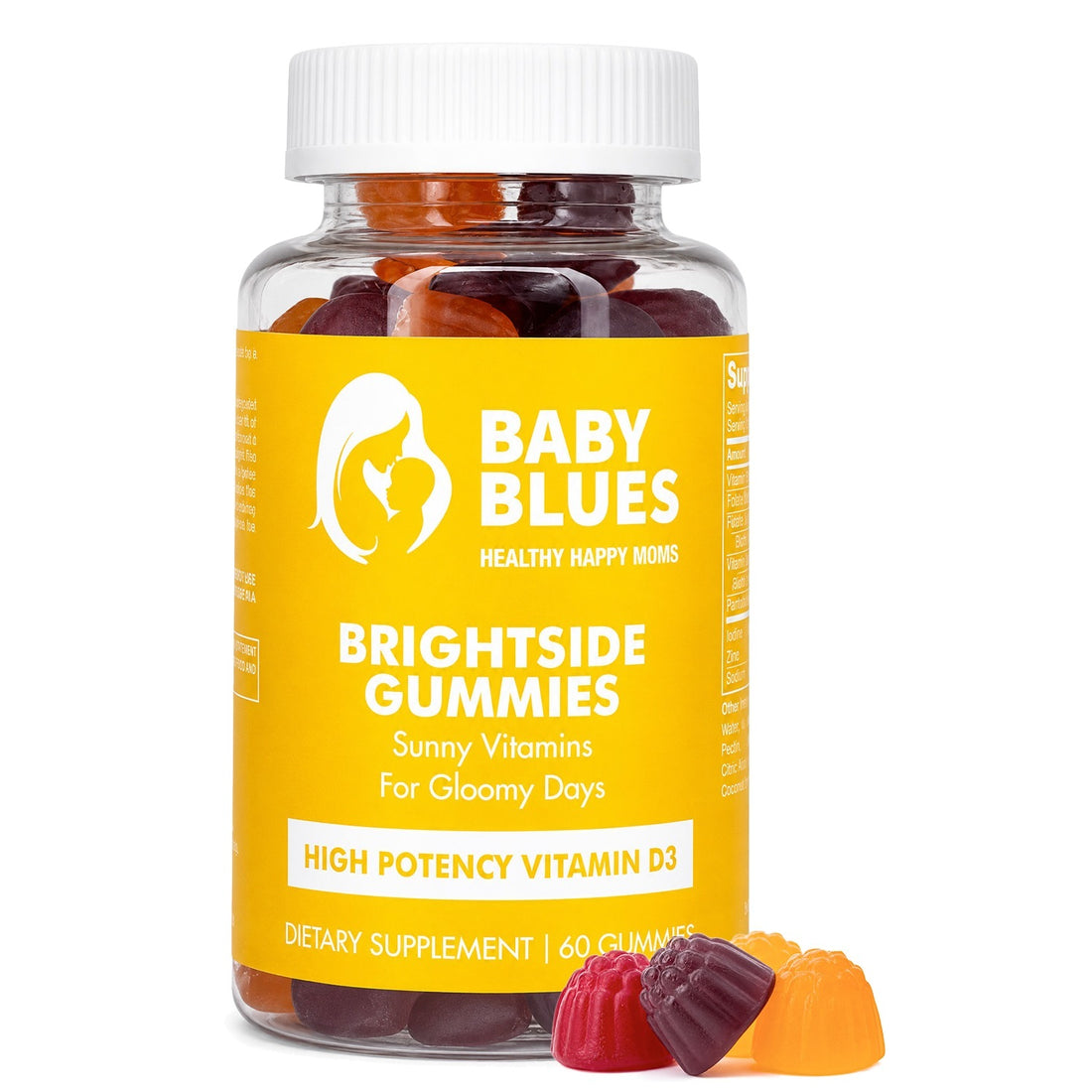 Baby Blues Brightside Vitamin D3 gummies bottle