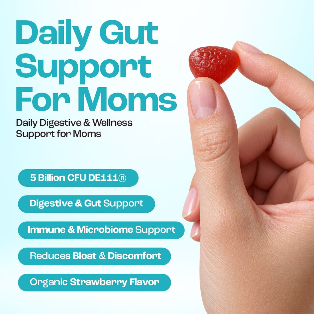 Daily gut support for moms with 5 billion CFU DE111