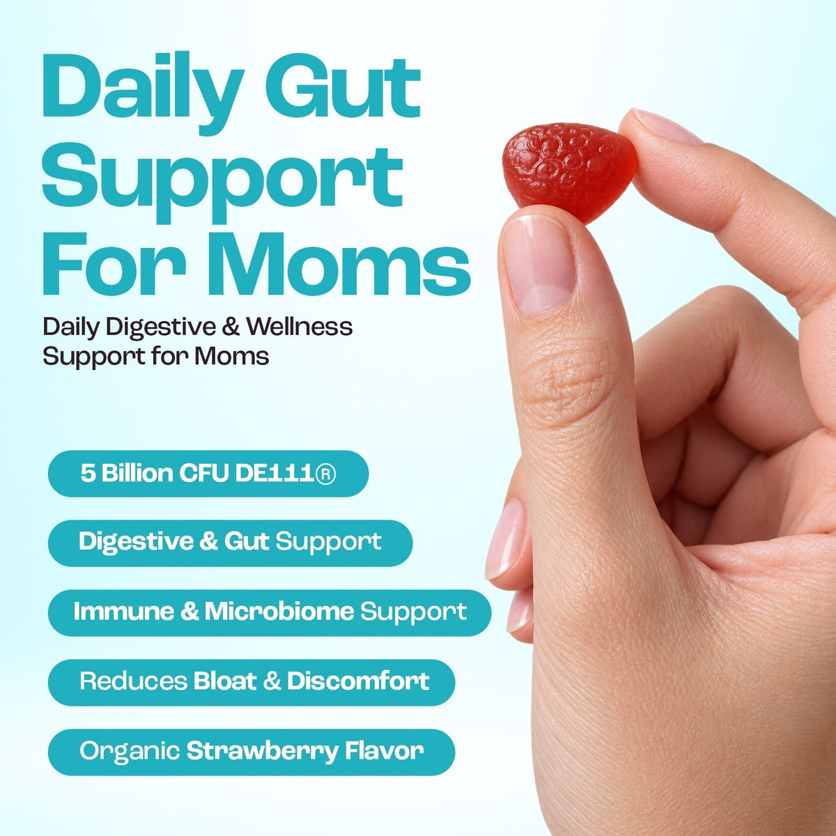 Daily gut support for moms with 5 billion CFU DE111