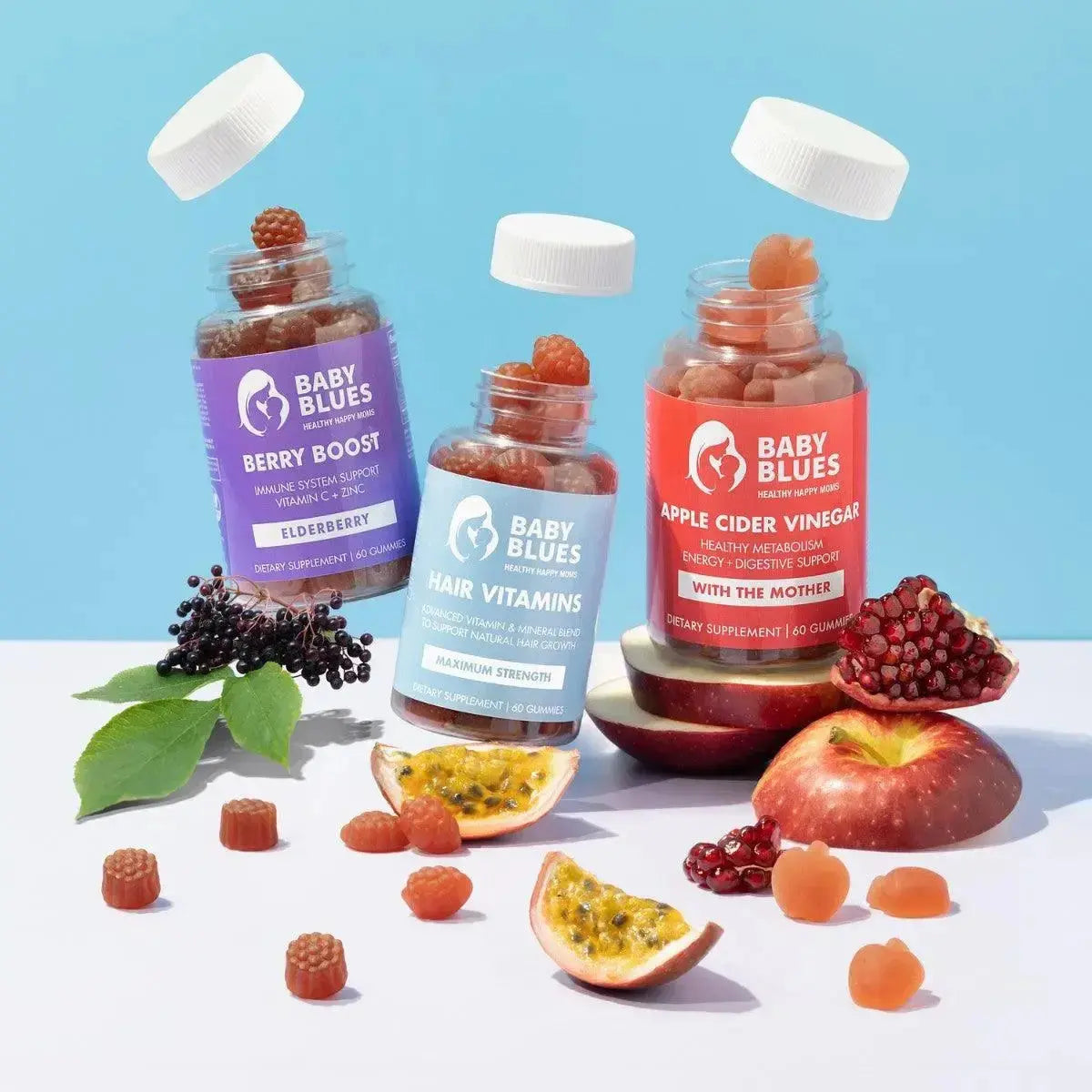 bundle includes three of our best-selling Baby Blues supplements