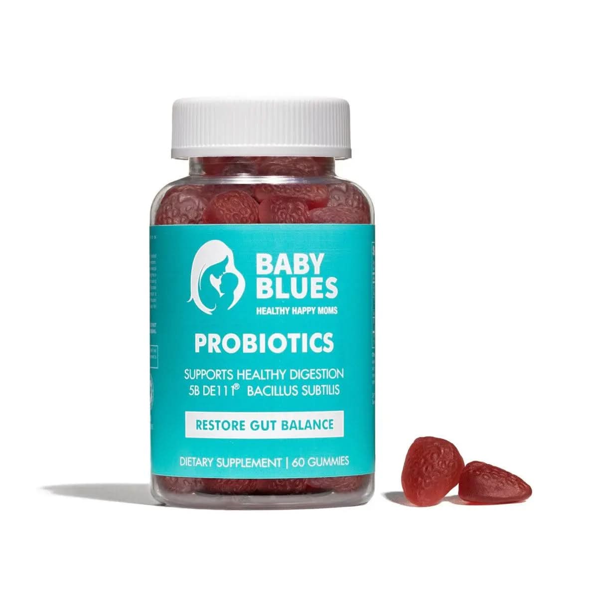Baby Blues Mom Probiotics gummies bottle — included in the Pro Hair Pack